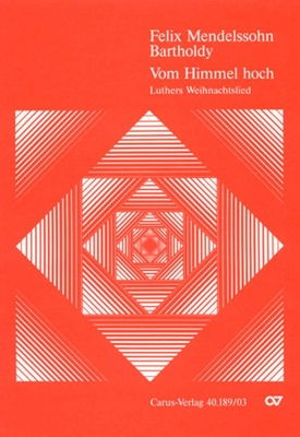 Mendelssohn : Von Himmel Hoch CV 40.189/03 (choeur et réduction piano)