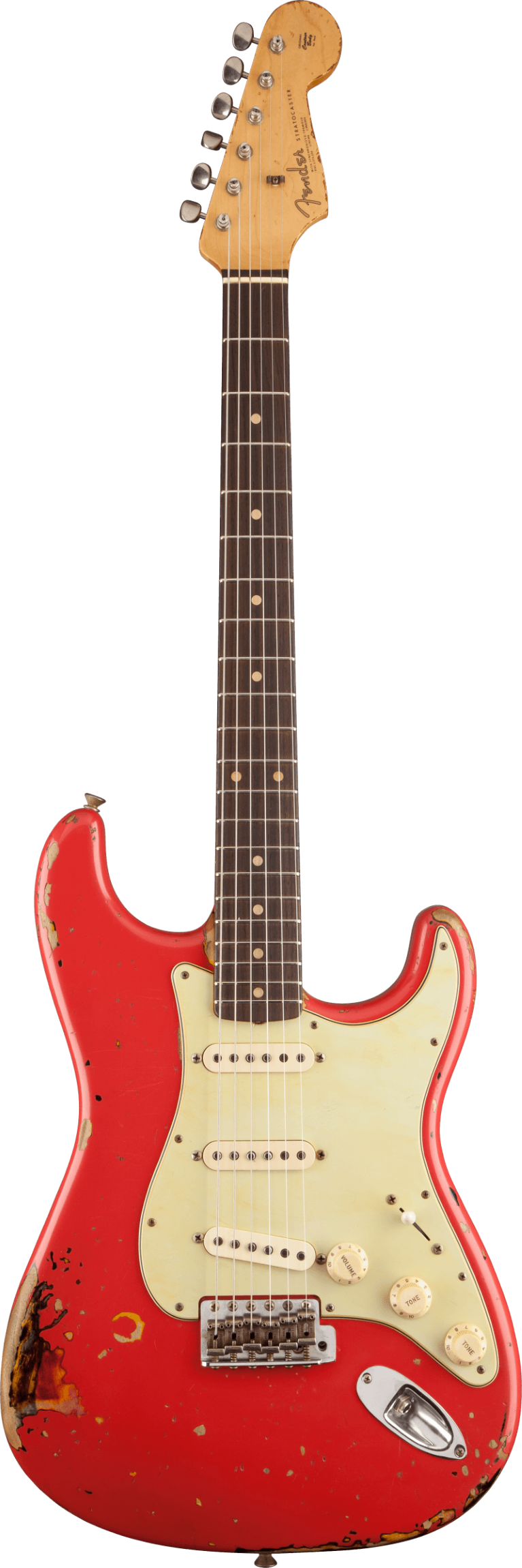 Fender Custom Shop Michael Landau Signature 1963 Stratocaster, Round-Laminated Rosewood, Fiesta Red over 3-Color Sunburst