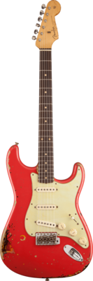 Fender Custom Shop Michael Landau Signature 1963 Stratocaster, Round-Laminated Rosewood, Fiesta Red over 3-Color Sunburst