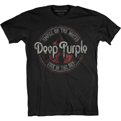 T-Shirt Deep Purple Unisex T-shirt : Smoke Circle Taille XL