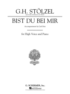 J. S. Bach : Bist du bei mir (Thou Art My Joy) High voice