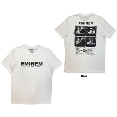 Eminem Unisex T-Shirt: The Eminem Show (White) (Back Print) Size S