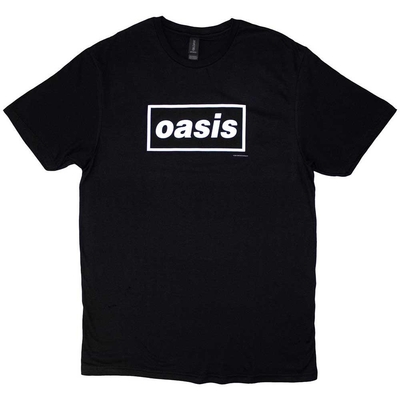 Oasis Unisex Stone Wash T-Shirt: Decca Logo (Black) Size XL