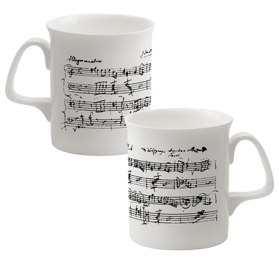 Mug Manuscript Musical notation staves