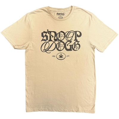 T-Shirt Snoop Dogg Unisex T-Shirt: Lettering Mash Up (Sand) Taille M