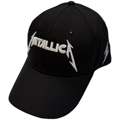 Casquette Metallica Unisex Baseball Cap: Text & M Logos (Black)