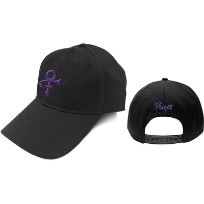 Casquette Prince Unisex Baseball Cap: Purple Symbol (Black)