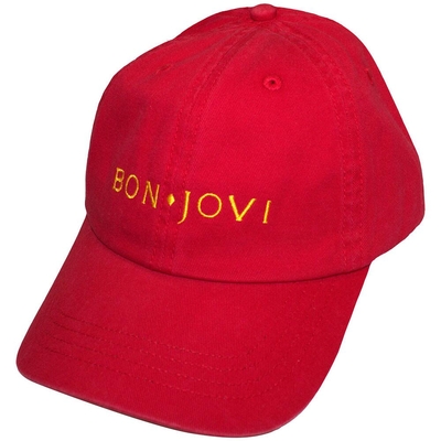 Casquette Bon Jovi Unisex Baseball Cap: Original Logo (Red)