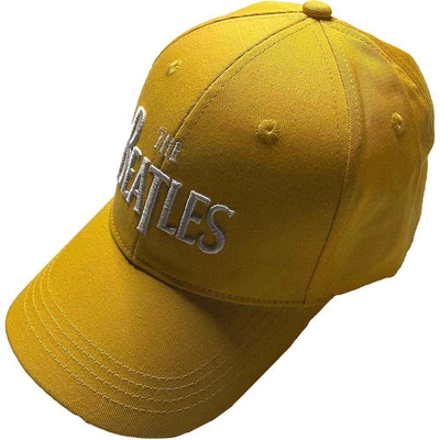 The Beatles Baseball Cap: White Drop T Logo (Yellow)