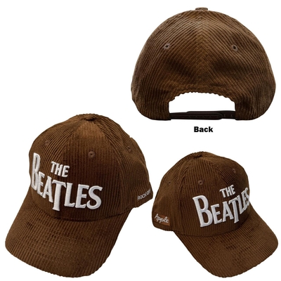 Casquette The Beatles Unisex Baseball Cap: Drop T Logo & Apple Corduroy (Brown)