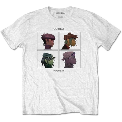 T-Shirt Gorillaz Unisex T-Shirt: Demon Days (White) Taille XL