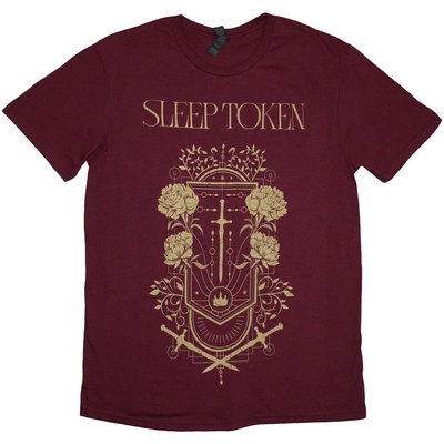 T-Shirt Sleep Token Unisex T-Shirt: Damocles (Maroon Red) Taille XL