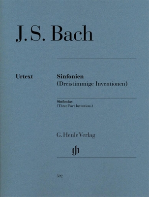 J. S. Bach : Sinfonien Dreistimmige Inventionen BWV 787-801 - Sinfonias Three Part Inventions (Revised edition of HN 360) HN 592