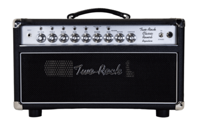 Two-Rock Classic Reverb Signature 100 watt head, silver anodize, black bronco, black matrix cloth, white piping Occasion